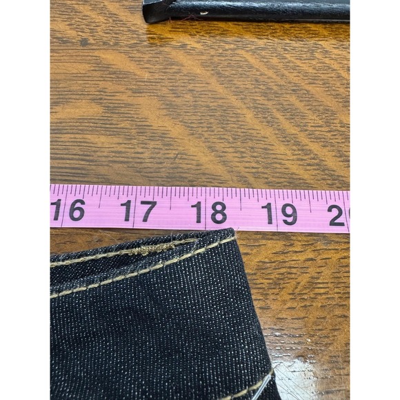 Coogi Jeans Womens 16 Blue Dark Wash Straight Leg Stretch Embroidered Pockets - Picture 5 of 8